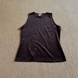 Women's CPW Animal Print Sleeveless Top, Size Medium